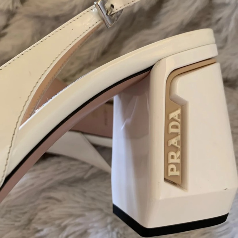 Prada slingbacks white cream - Picture 10 of 13
